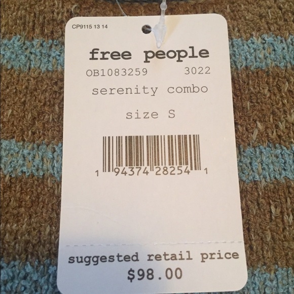 Free People Bardot Serenity Combo Sweater Sz Small - Picture 5 of 5